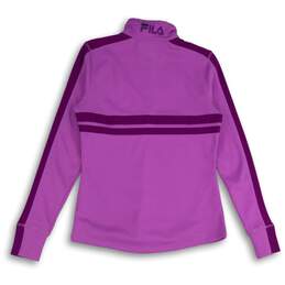 Fila Womens Purple 1/4 Zip Mock Neck Activewear Pullover Jacket Size S alternative image