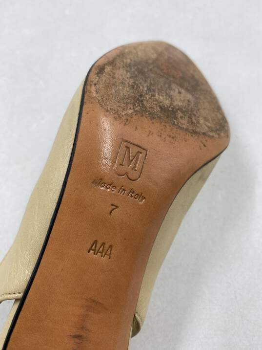 Authentic Bruno Magli Gold Slingback Heel W 7 image number 6