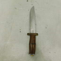 ChipAway Cutlery Custom 9inch Fixed Blade Wooden Handle W/ Leather Sheath alternative image