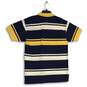 Nautica Mens Multicolor Striped Spread Collar Short Sleeve Polo Shirt Size L image number 2