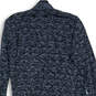 Womens Gray Black Heather Knot Front Long Sleeve Cardigan Sweater Size L image number 2