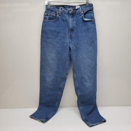 Vintage Womens Levi's Blue Jeans 551 Relaxed Fit Tapered Leg 10 MED image number 1