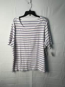 Talbots Womens Striped Pullover Shirt Size 3X