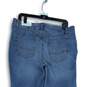 NWT Maurices Womens Light Blue Denim 5-Pocket Design Straight Leg Jeans Size 14 image number 4
