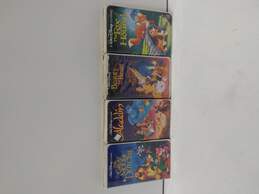 4 Walt Disney Black Diamond Classics VHS Cassettes