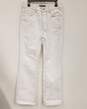 Amiri Womens White Light Wash Coin Pockets Button Fly Wide Leg Jeans Sz 26 image number 1