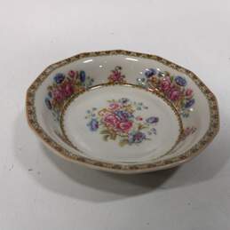 Finest French Floral Ivory China Candy Dish Bowl