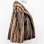 Vintage Nicolai Furs Women's Taupe Grey Brown Mink Fur Mid-Length Coat image number 2