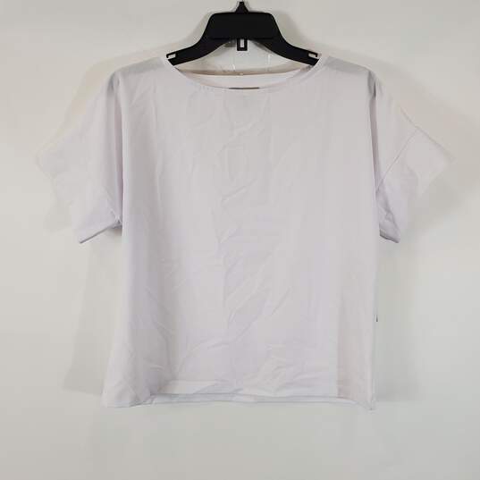 Albion Women White Crop Top Sz S NWT image number 1