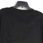 Womens Black Sequin Long Sleeve Crew Neck Pullover Sweatshirt Size XL image number 4
