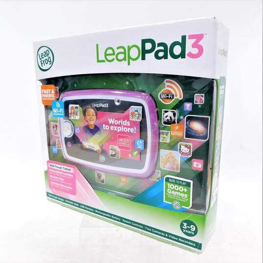 Sealed Leap Frog Leap Pad 3 Purple 4GB Educational Learning Game Tablet image number 1