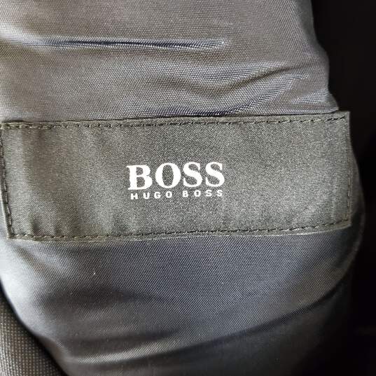 Hugo Boss Men Black Wool Suit Set Sz 42L image number 2