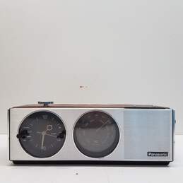 Vintage Panasonic FM AM Analog Clock Radio Model RC-7243