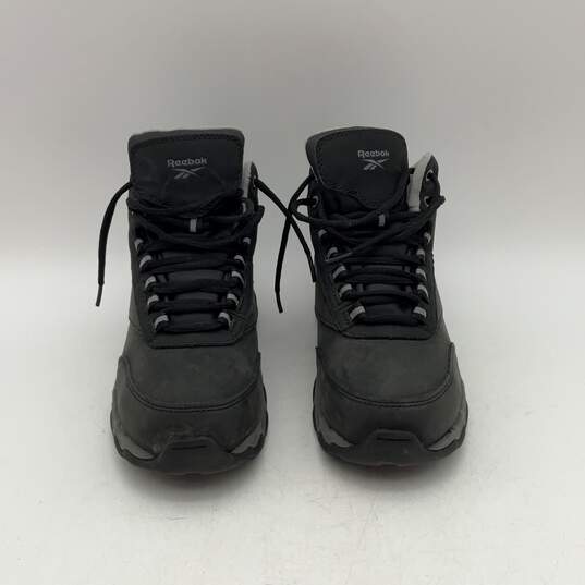 Reebok Mens Beamer RB1067 Black Leather Waterproof Steel Toe Work Boots Size 4.5 image number 3