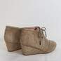 Toms Heel Beige Suede Leather Shoes Women's Size 5 image number 4