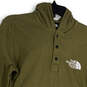 Mens Green Long Sleeve Kangaroo Pocket Stretch Pullover Hoodie Size Small image number 3