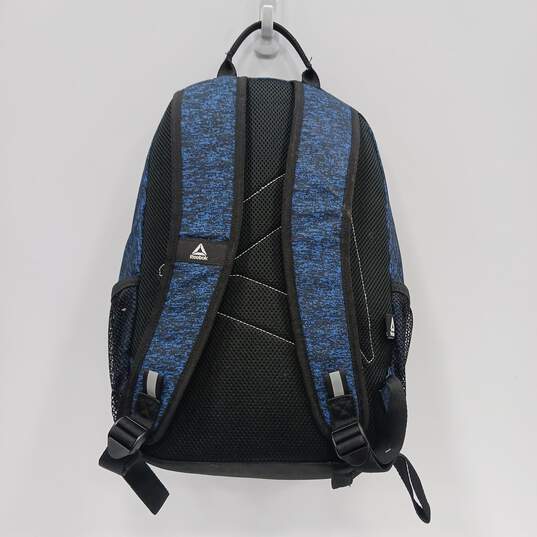 Reebok Blue/Black Logo Padded Laptop Backpack image number 2