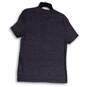 Mens Blue Heather Linen Blend Short Sleeve Vintage Henley Neck T-Shirt Sz M image number 2