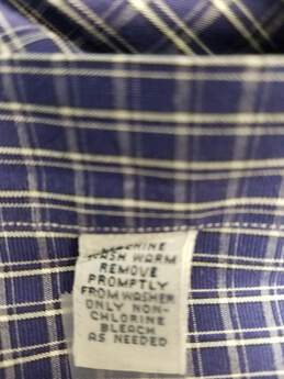Ralph Lauren Philip Men's L/S Purple Checkered Button Up Shirt Size 16 (34/35) alternative image