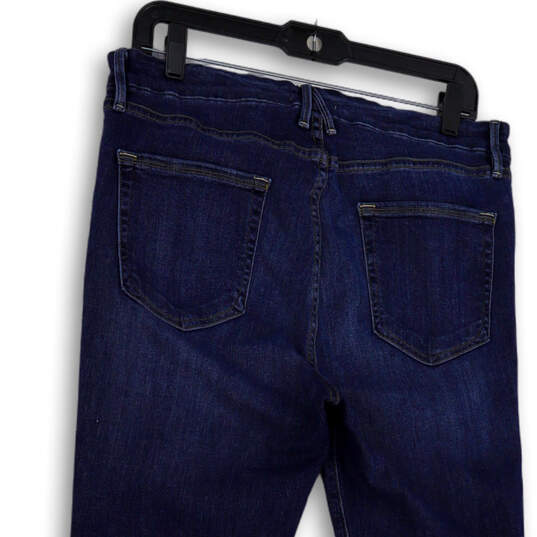 Womens Blue Denim Medium Wash Pocket Stretch Skinny Leg Jeans Size 15/33 image number 4