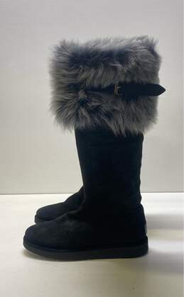 UGG Karina Suede Calf High Boots Black 7 alternative image