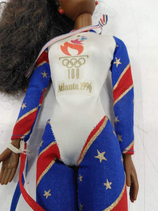 Vintage 1995 Mattel Olympic Gymnast Barbie Doll IOB image number 3