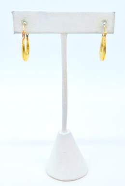 14K Yellow Gold Hoop Earrings 1.3g