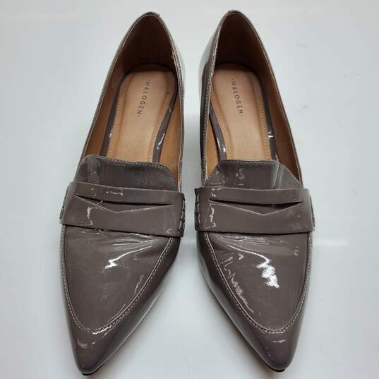 WOMEN'S HALOGEN PATENT LEATHER POINTED TOE BLOCK HEELS SZ 7.5M image number 3
