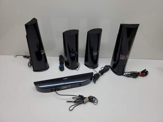 5 Pc Set Sony Untested P/R* SS-TSB 111 Surround Sound Speakers image number 2