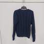 Men's Goodfellow & Co Navy Blue  Cable Knit Sweater Sz M image number 4