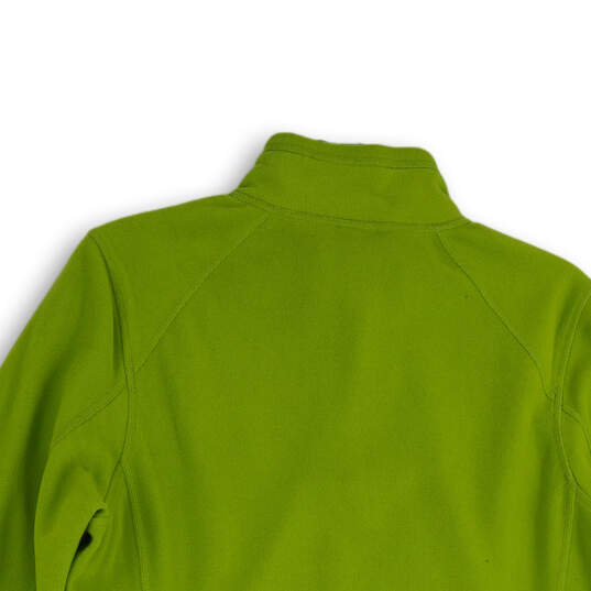 NWT Womens Green Fleece 1/4 Zip Mock Neck Pullover Activewear Top Size XL image number 4