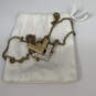 Designer J. Crew Gold-Tone Shiny Rhinestone Pendant Necklace With Dust Bag image number 3