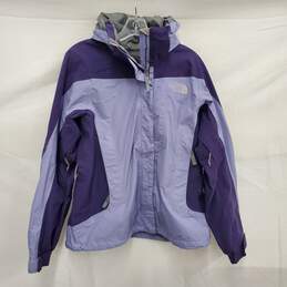 The North Face WM's HyVent 3-1 Lavender 100% Nylon Polyester Blend Hooded Windbreaker Sz. M