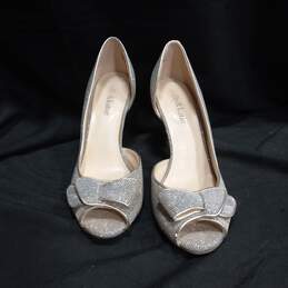 Kelly & Katie Women's Silver-Tone Dress Heels Size 6