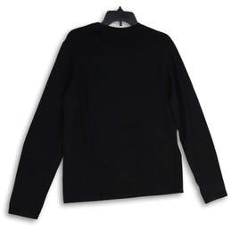 Mens Black Knitted Crew Neck Long Sleeve Pullover Sweater Size Medium alternative image