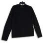 Mens Black Knitted Crew Neck Long Sleeve Pullover Sweater Size Medium image number 2