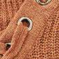 Pinklicious Women Salmon Knit Sweater S image number 5