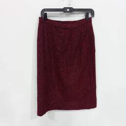 Pendleton Women's Red Straight Pencil Skirt Size 12 alternative image