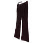 Womens Brown Regular Fit Pockets Wide Leg Chino Pants Size 2 image number 2
