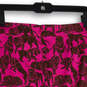 NWT Womens Pink Brown Animal Print Back Zip Straight & Pencil Skirt Size 4P image number 4