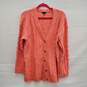 Talbots WM's Peach Cardigan Wool Blend Knitted Sweater Size XL image number 1