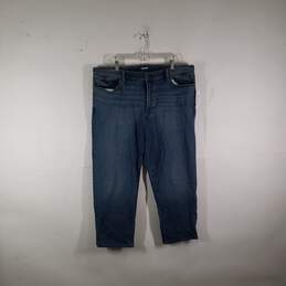 Mens Square Rigger Traditional Fit Medium Wash Denim Capri Jeans Size 42