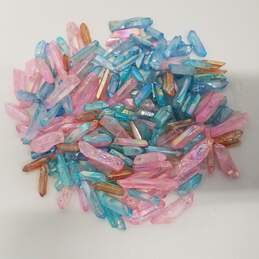 355g. Multicolor Angel Aura Quartz Crystal Points 11g Titanium Rainbow Quartz Cluster alternative image