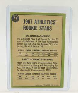 1967 Sal Bando Topps Rookie #33 Oakland A's alternative image