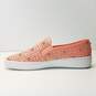 Michael Kors Perforated Leather Slip On Sneakers Peach Desert 9.5 image number 3