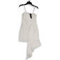 NWT Womens White Spaghetti Strap Sleeveless Asymmetrical Mini Dress Size XS image number 2