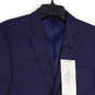 NWT Mens Blue Notch Lapel Long Sleeve Flap Pocket Two Button Blazer Sz 38R image number 3