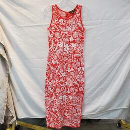 Tommy Bahama Floral Print Sleeveless Dress Women's Size XS