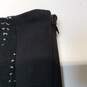 Womens Black Panel Marta Knee Length Straight & Pencil Skirt Size 10 image number 4