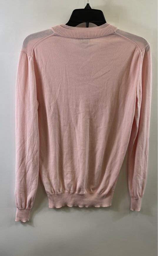Versace Collection Men's Pink V-Neck Sweater- S image number 2